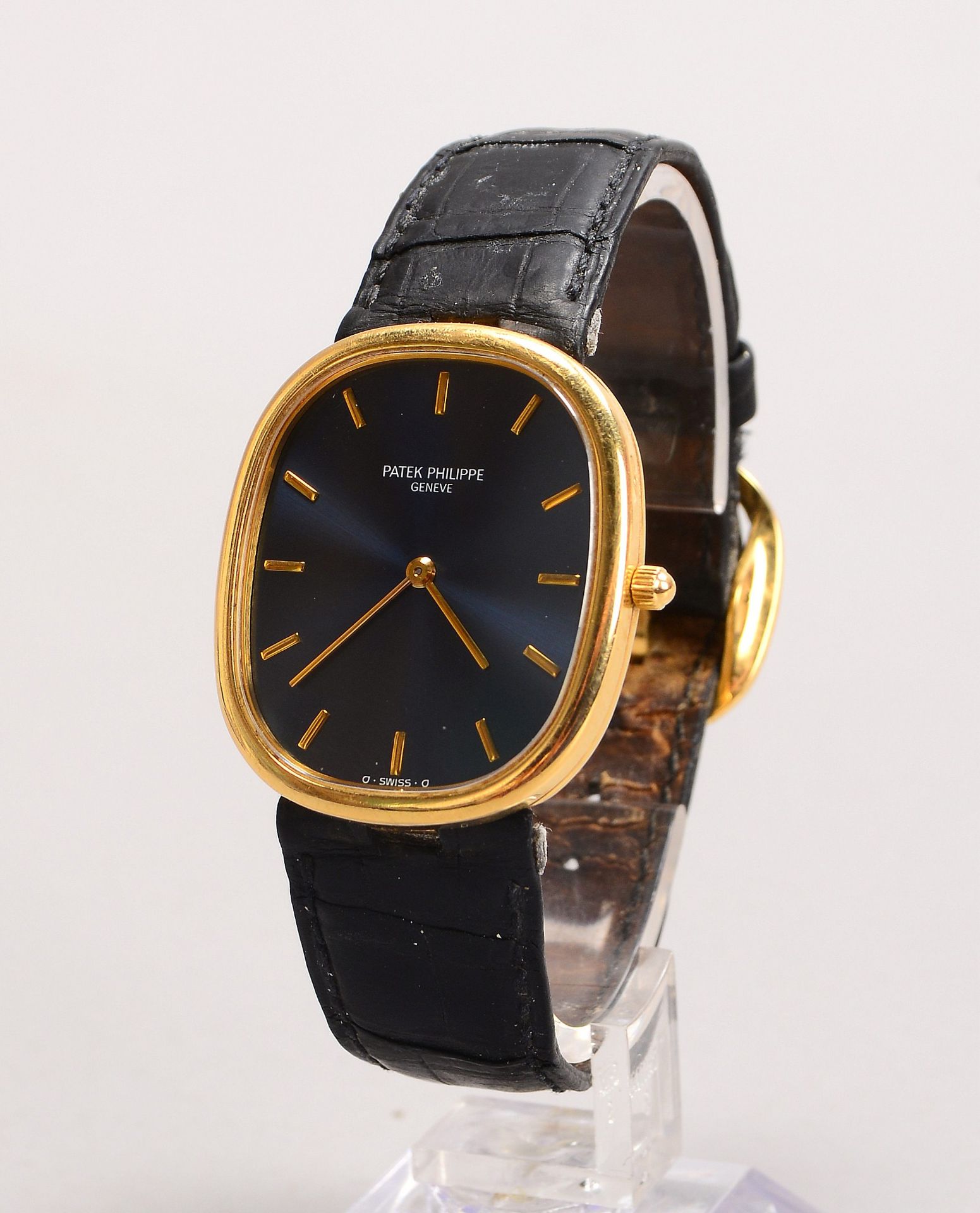 Unisex-Armbanduhr (Schweiz), Patek Philippe 'Ellipse', 750 GG-Gehäuse, Seriennr. '3738/100', Kaliber - Bild 2 aus 3