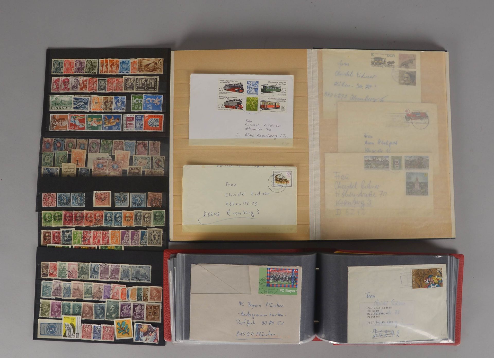 Briefmarkensammlung, Diverses (meistens gesteckt): u.a. viel &#039;BRD&#039;, auf 36 Seiten im gr&uu