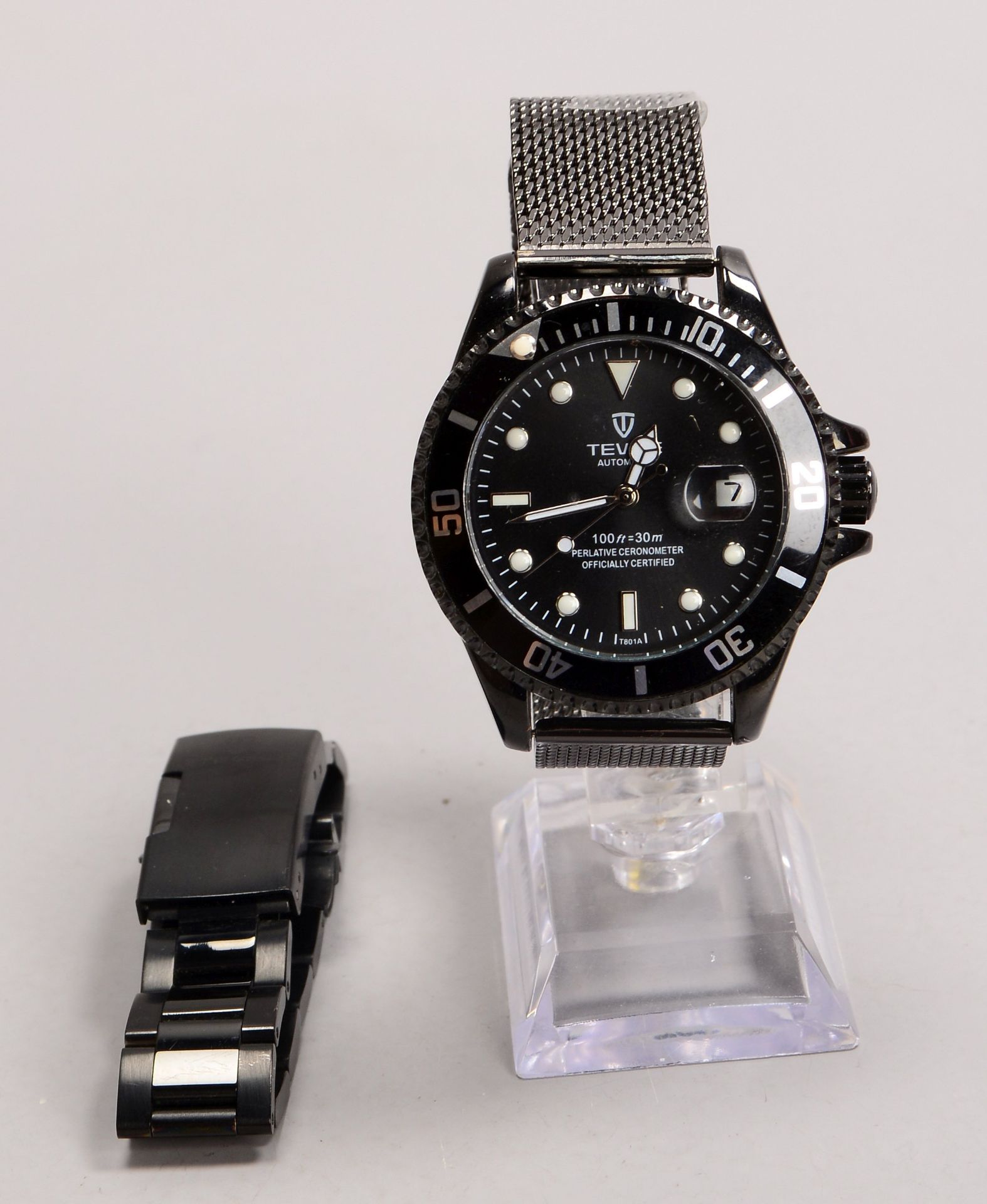 Unisex-Armbanduhr, 'Teuise', Automatik, mit 2x Stahlarmbändern, in original Uhrenbox; Damen- und Her