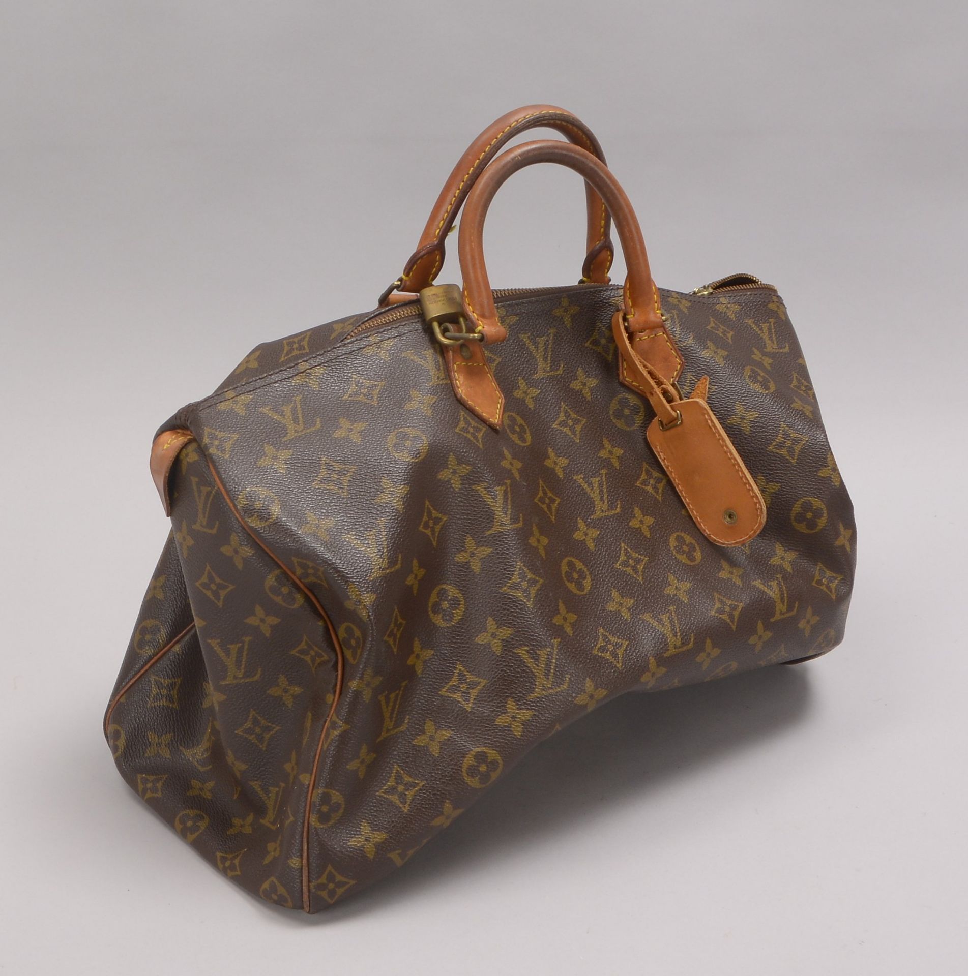 Louis Vuitton, Designer-Handtasche, 'Speedy', 'Monogram Canvas', mit kleinem Innenfach, Tasche mit k