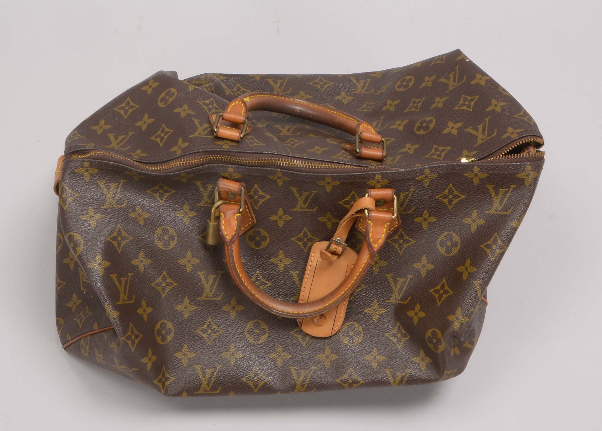 Louis Vuitton, Designer-Handtasche, 'Speedy', 'Monogram Canvas', mit kleinem Innenfach, Tasche mit k - Bild 2 aus 2