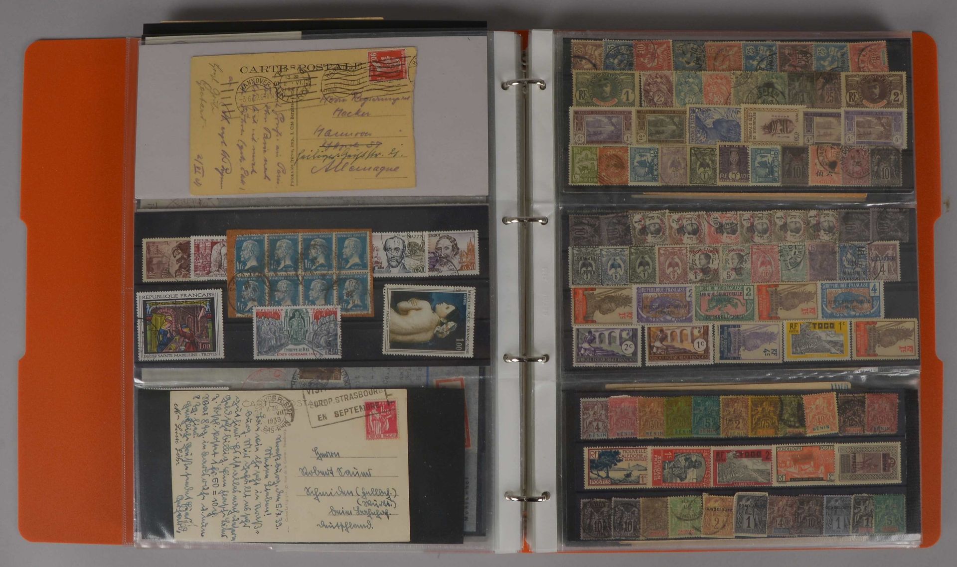 Briefmarken (vielfach von den Anf&auml;ngen der Briefmarken-&Auml;ra): Sammlung beginnend mit &#039; - Image 6 of 6