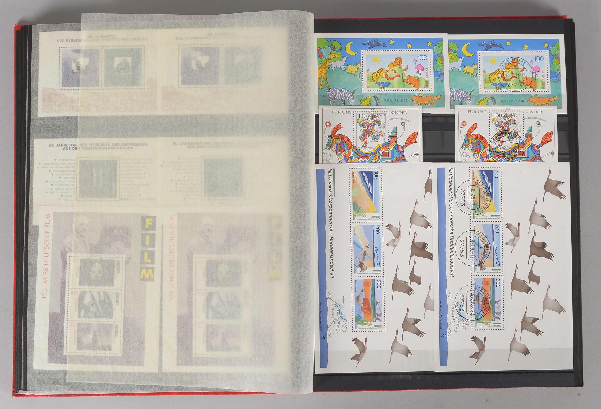 Briefmarkensammlung, &#039;Bl&ouml;cke&#039;, im Album gesammelt (gut besetzt!)