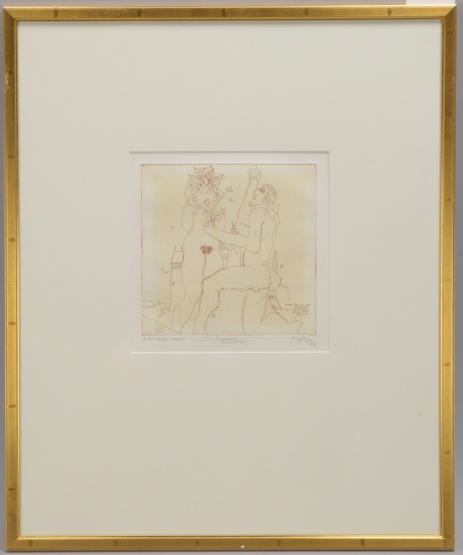 Holzer, Adi (*1936 Stockerau bei Wien), &#039;Don Giovanni&#039;, Radierung, Auflage: 150 Exemplare