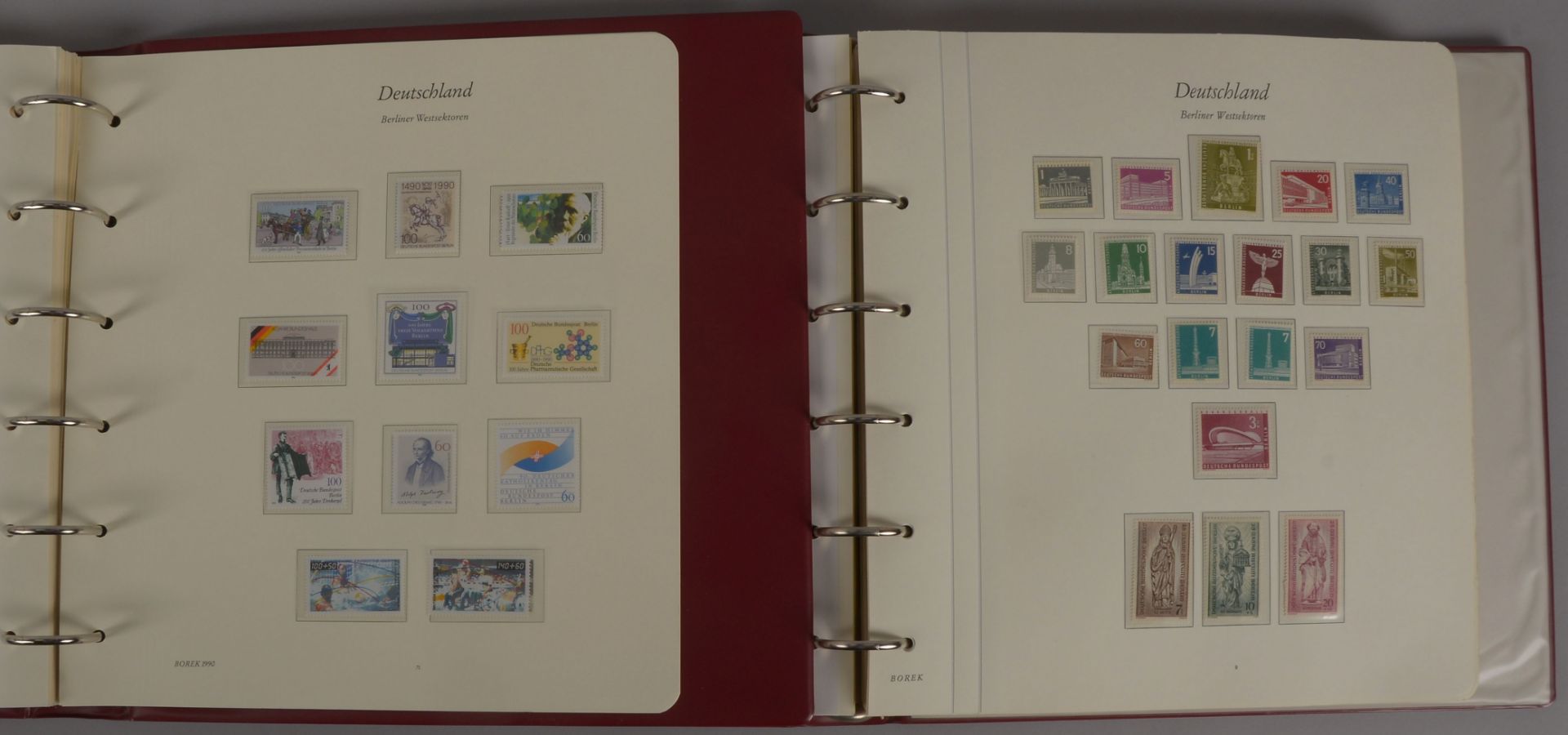 Briefmarkensammlung, 1948 - 1990: 'Berlin', xx in 2x Borek-Falzlos-Alben gesammelt (Michel ca. &#164 - Bild 2 aus 2