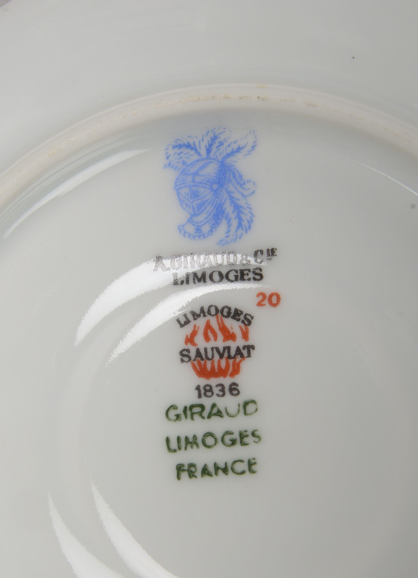 A. Giraud &amp; Cie/Limoges, umfangreiches Tee-/Kaffee- und Kakaoservice, Porzellan, mit Rosendekor, - Image 2 of 2