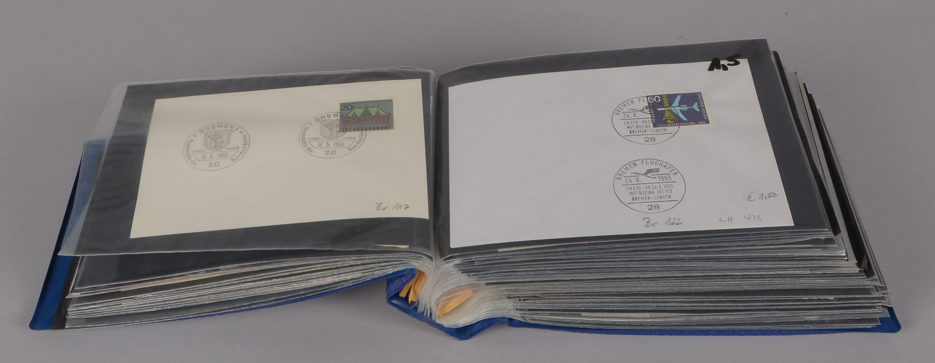 Kleine Sonderstempel-Sammlung, 1949 - 2003: Stempel auf Briefen der jeweiligen Zeit, ca. 200 Stück