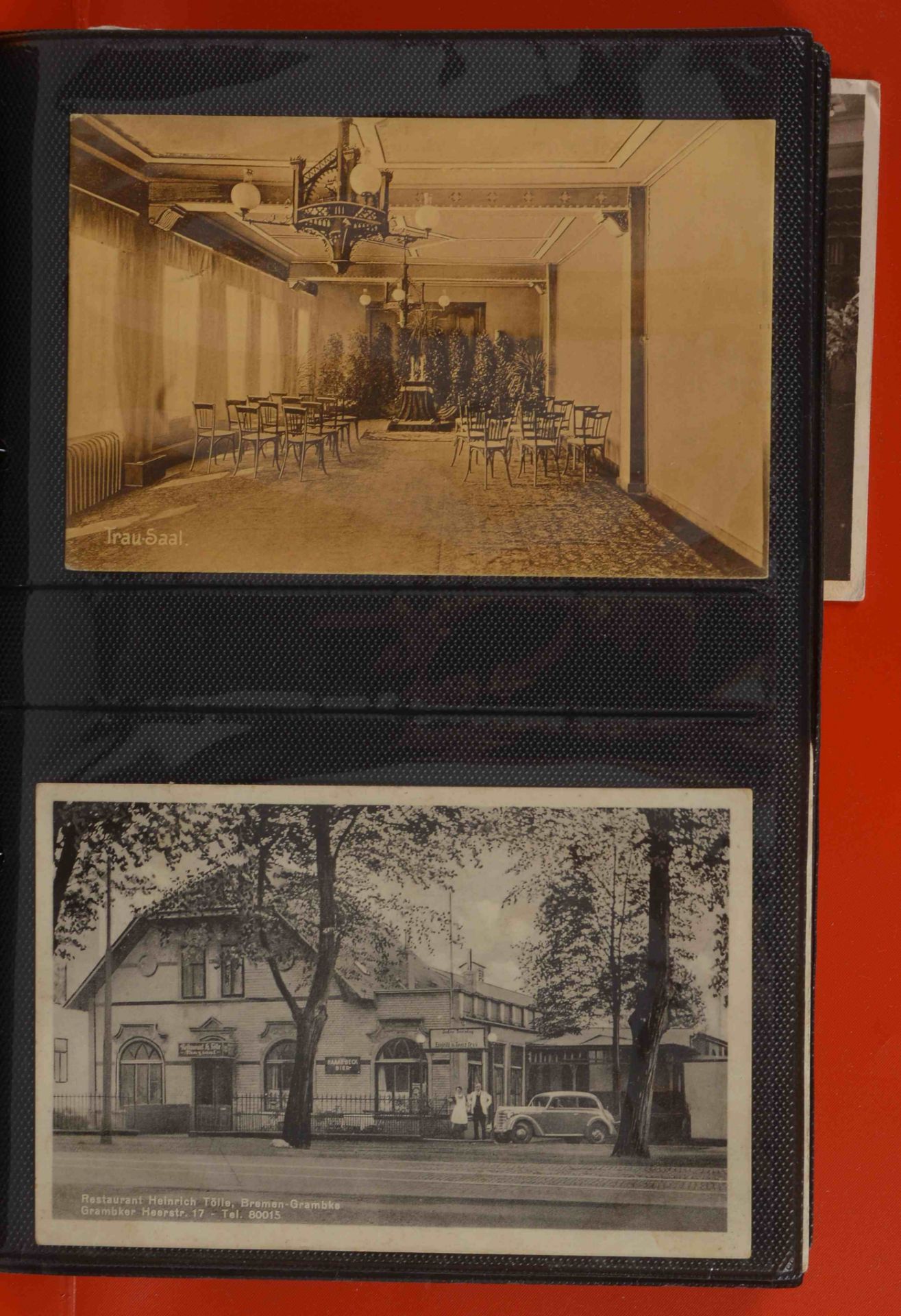 Kleine Postkartensammlung, 1896 - ca. 1965: 'Gaststätten in Bremen', verschiedene Ansichtskarten s-w - Bild 2 aus 3