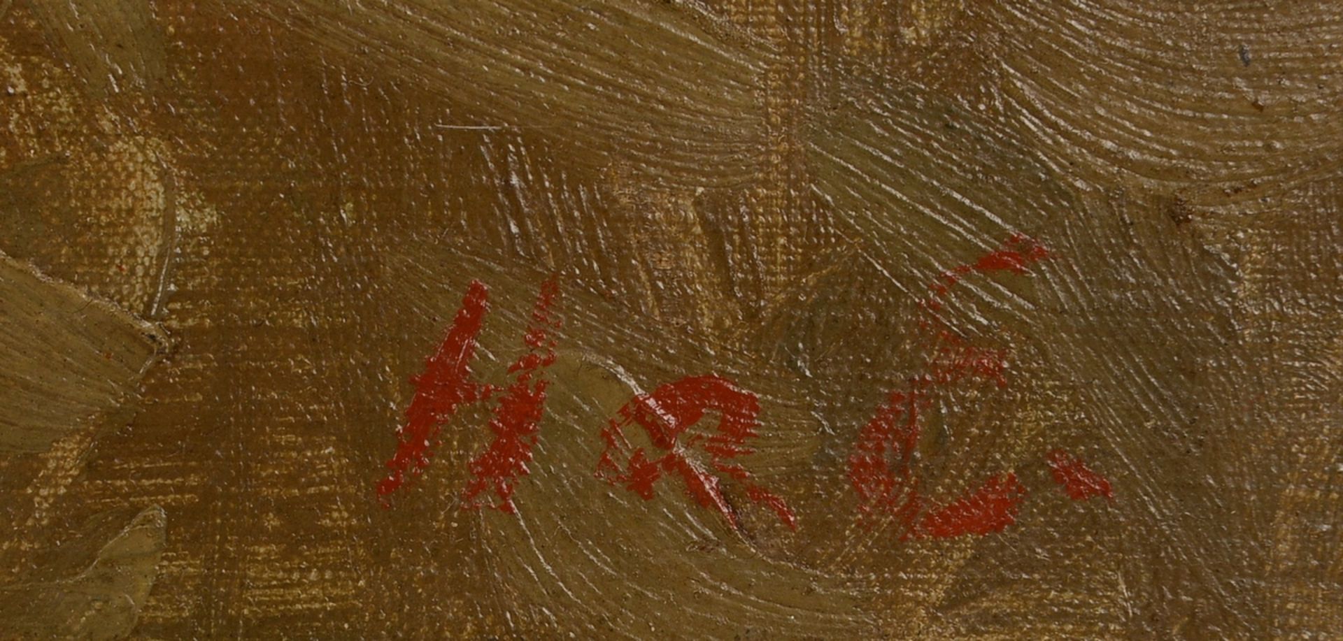 am Ende, Hans, &#039;Wogendes Kornfeld&#039;, &Ouml;l auf Hartfaser/gerahmt, unten rechts monogrammi - Image 2 of 2