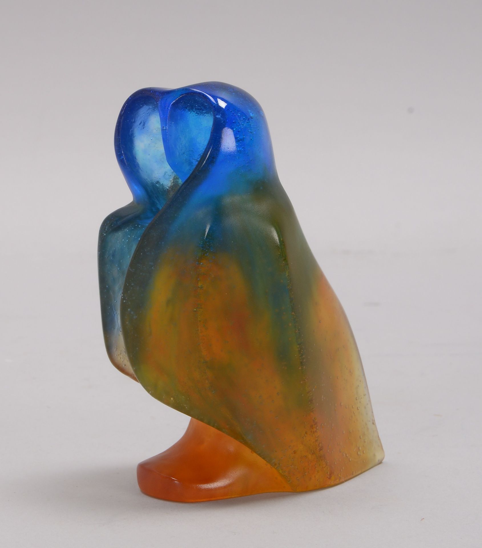 Daume/Frankreich, Glasskulptur, &#039;Eule&#039;, Entwurf: Xavier Carnoy, signiert; H&ouml;he 13 cm - Image 3 of 3