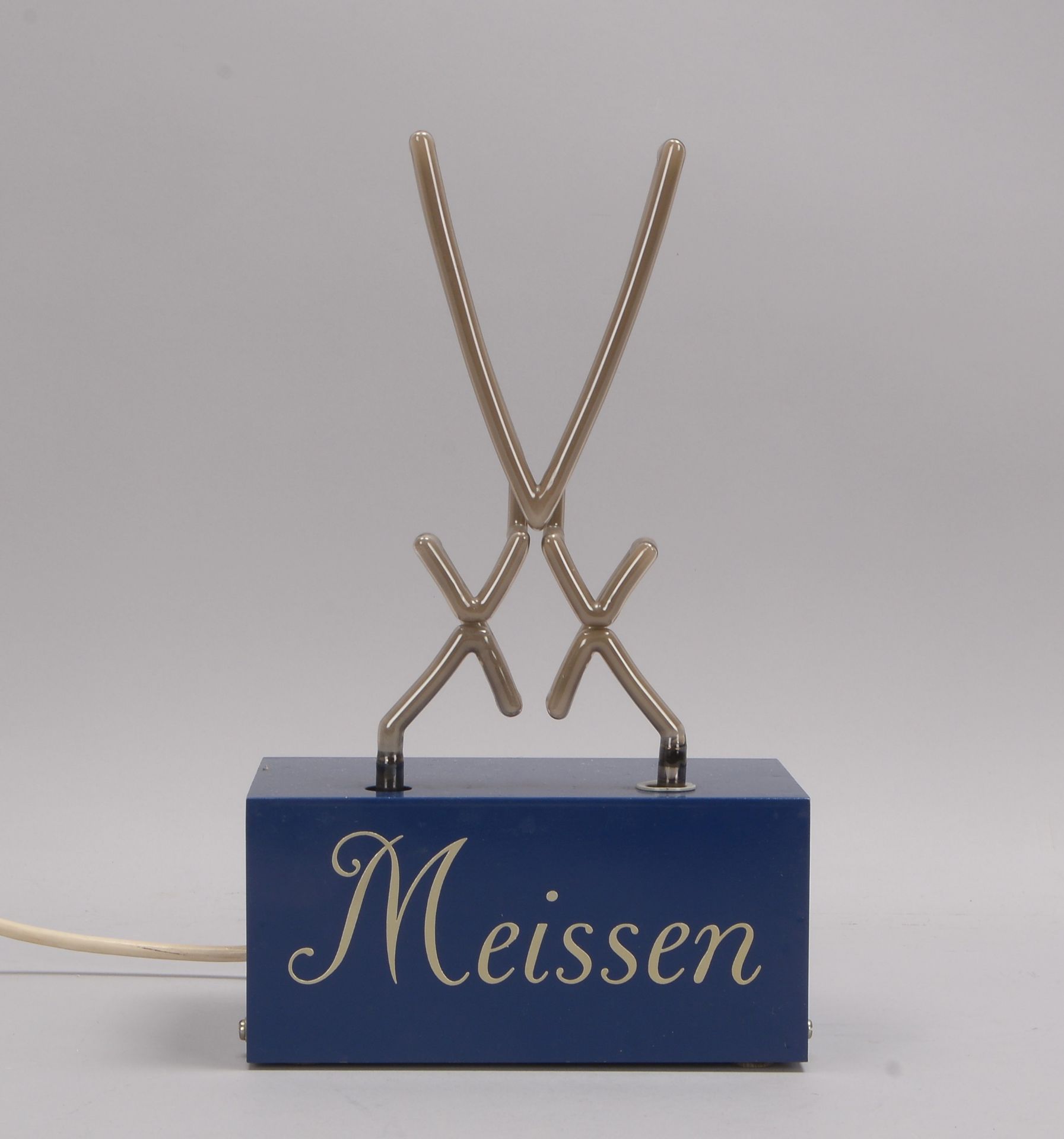 Original Meissen, Schaufenster-Werbeobjekt (aus ehemaligem Meissen-Fachgesch&auml;ft), elektrisch