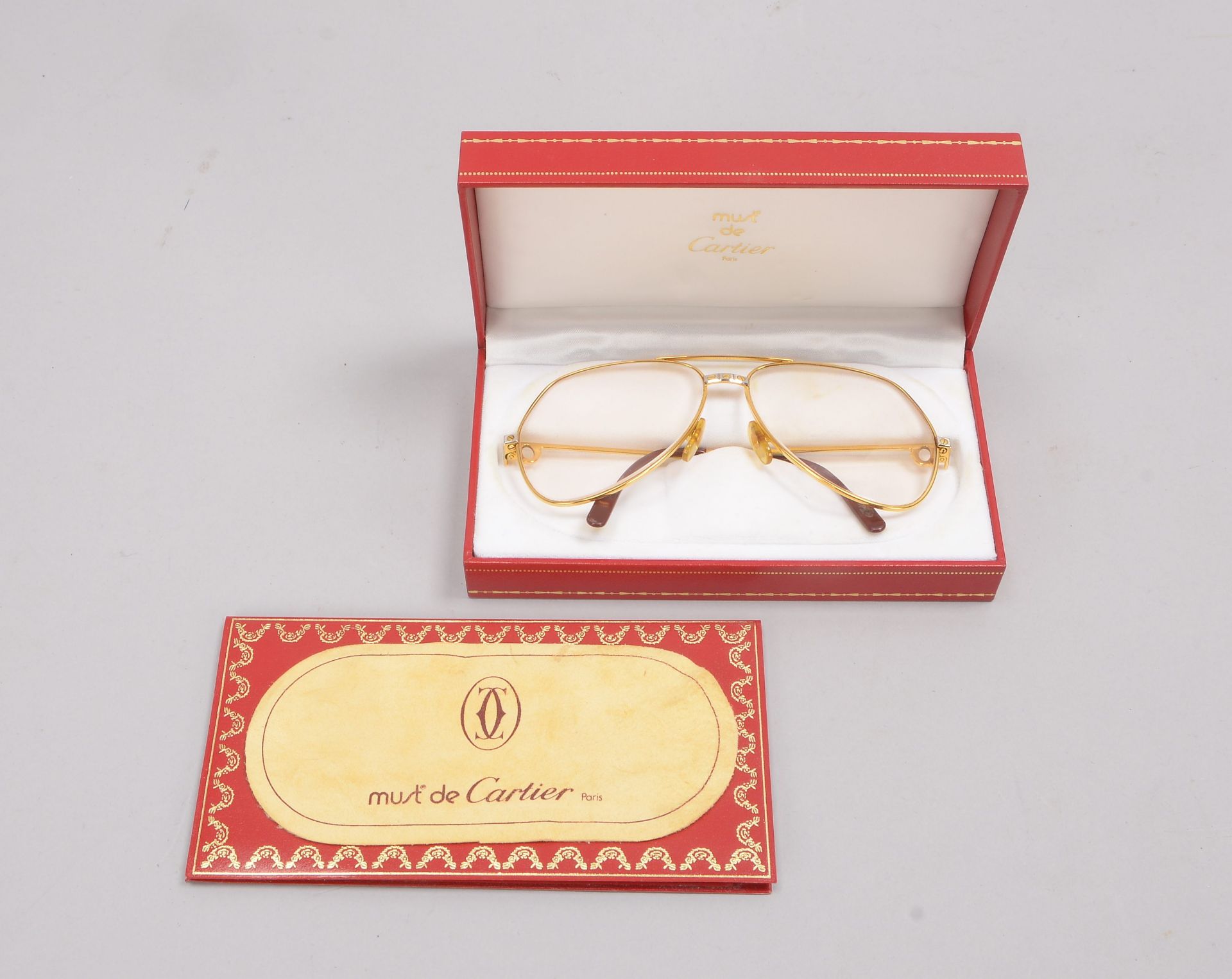 Designerbrille, &#039;Must de Cartier&#039;, Modell &#039;Vend&ocirc;me Santos&#039;, Gestell-Nr. &# - Image 3 of 3