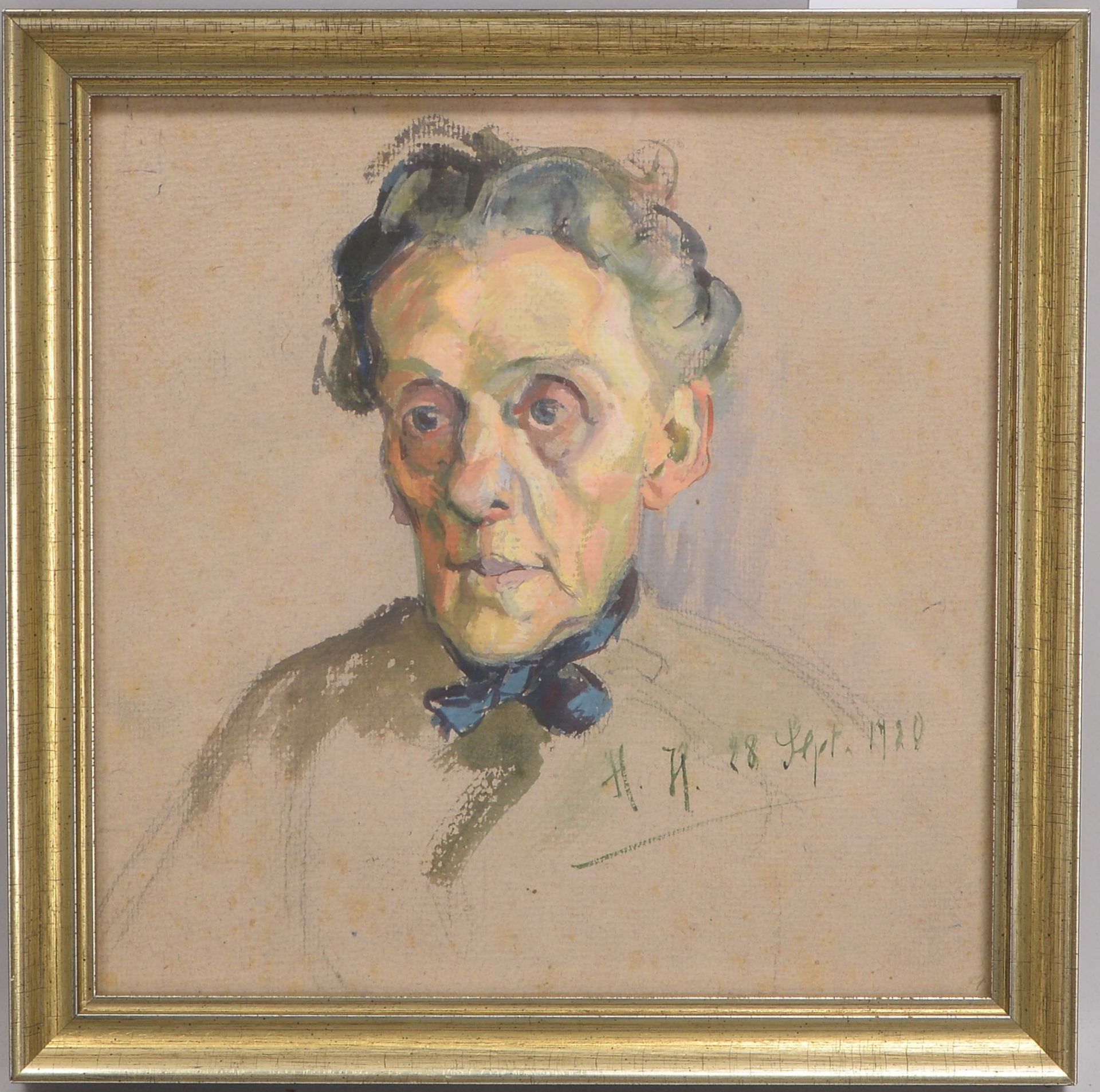 Heick, Henriette Betty Elisabeth (1878 L&uuml;beck - 1974 Heiligenhafen), &#039;Selbstportrait&#039;
