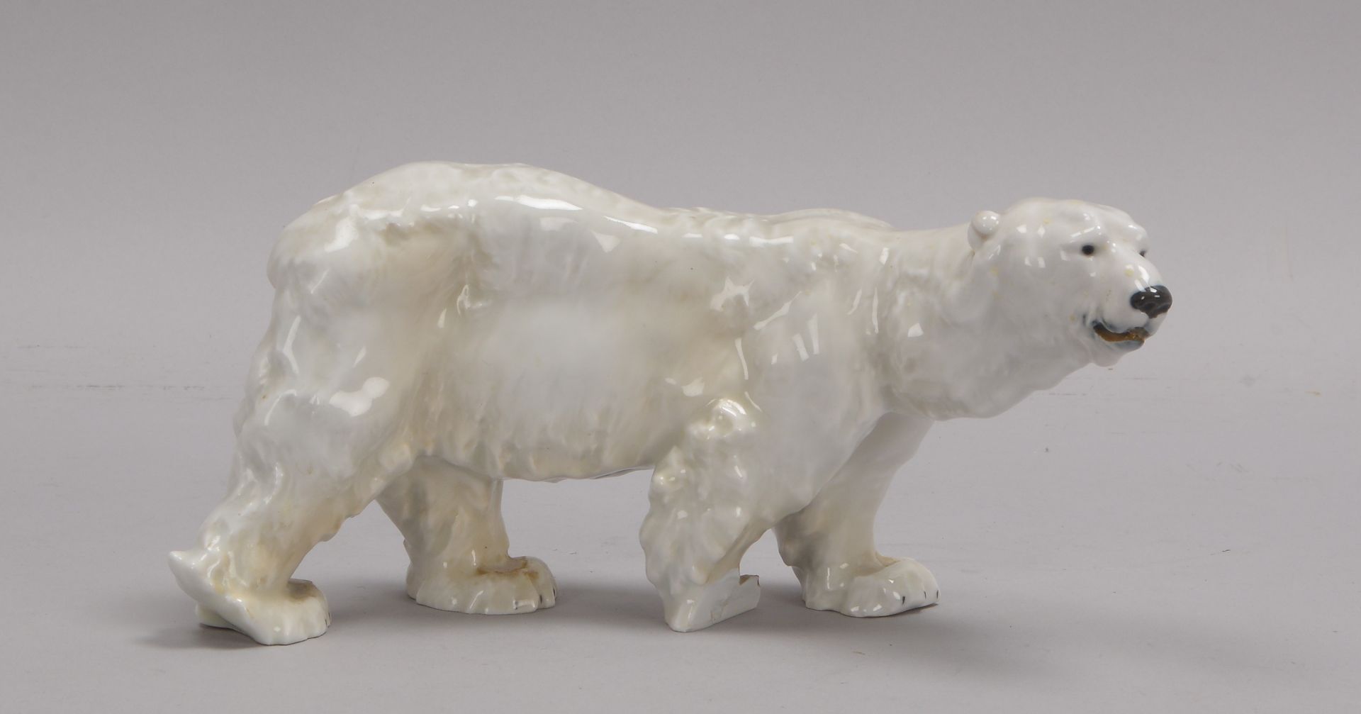 Meissen (2-gestrichen), Porzellanfigur, &#039;Eisb&auml;r&#039;, Form &#039;T182&#039;, Entwurf: Ott