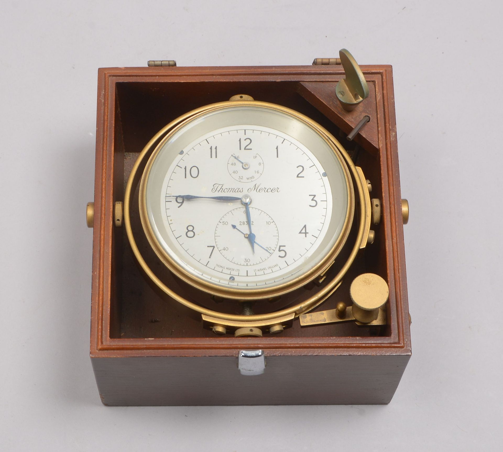 Schiffsuhr, Chronometer (Thomas Mercer Ltd., St. Albans/England), No. &#039;28332&#039;, dezentrale