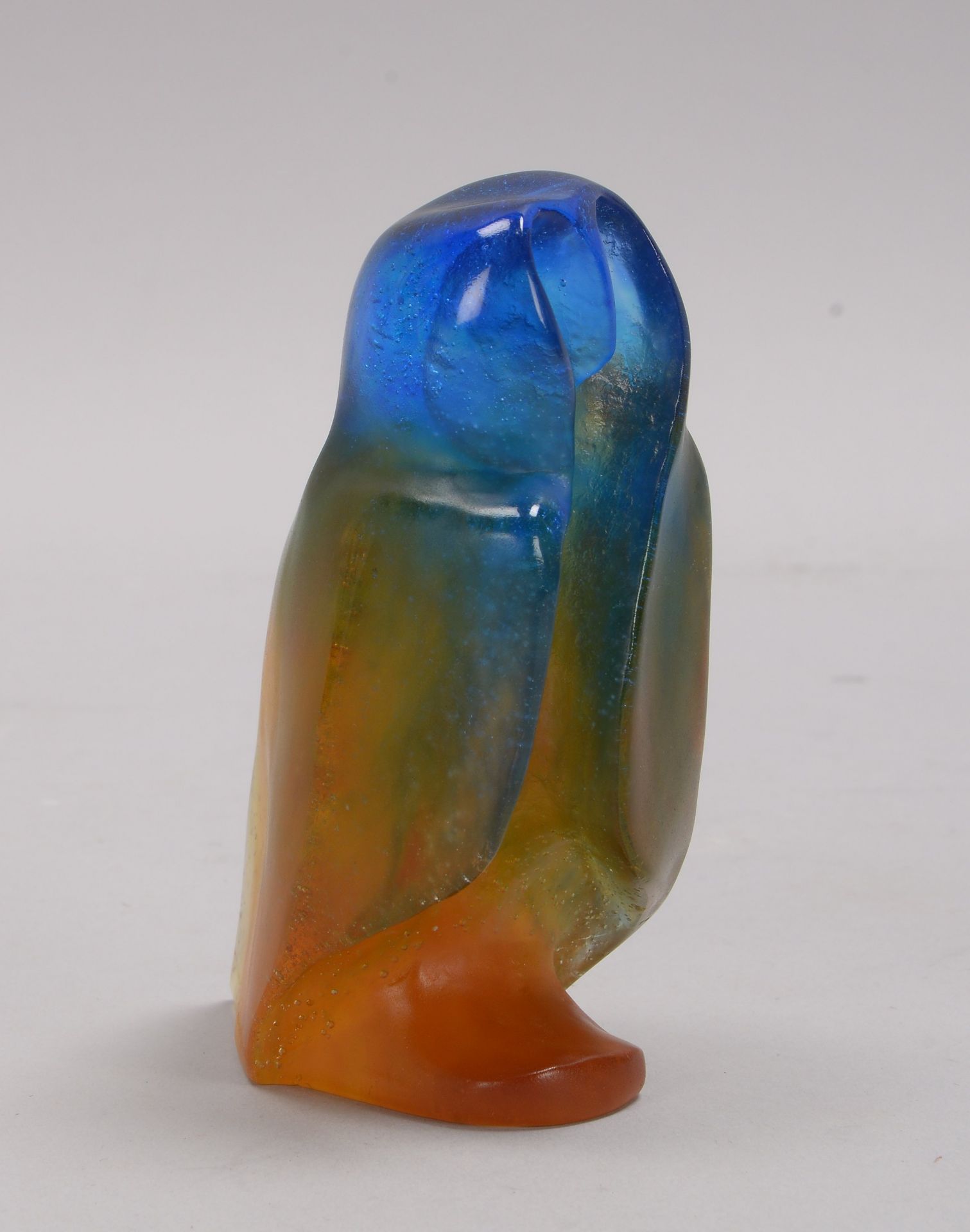 Daume/Frankreich, Glasskulptur, &#039;Eule&#039;, Entwurf: Xavier Carnoy, signiert; H&ouml;he 13 cm - Image 2 of 3