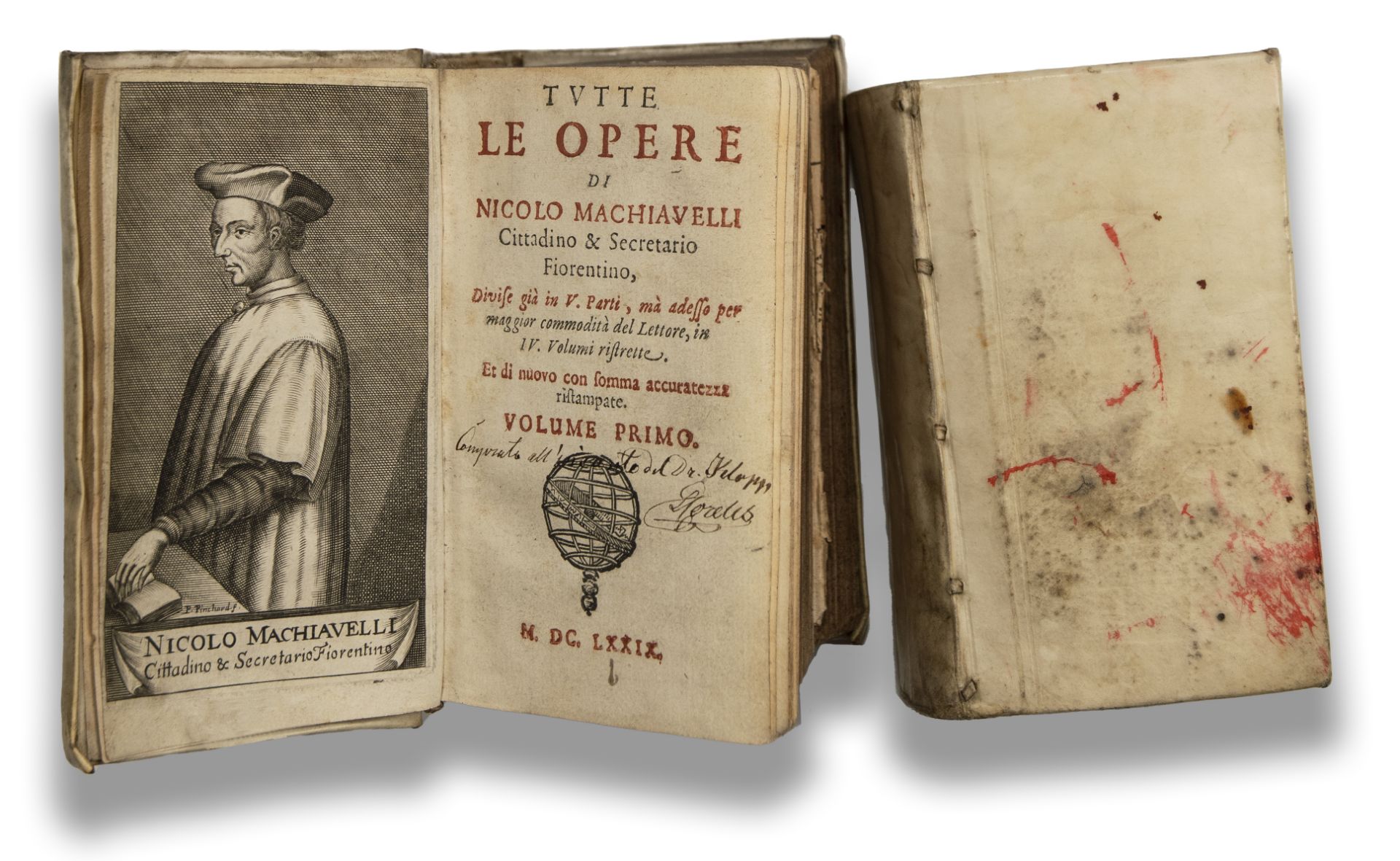 'Tutte le Opere di Niccolò Machiavelli' und 'Cittadino e Secretario Fiorentino', 1679