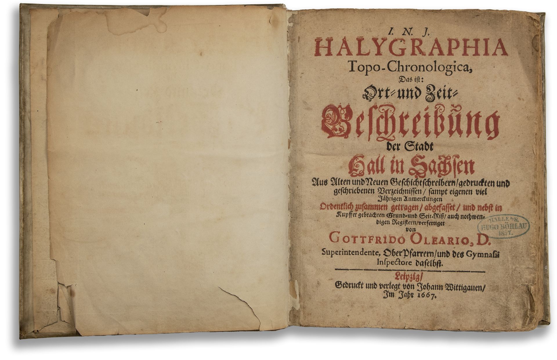 'Halygraphia', D. Gottfrido Oleario, 1667