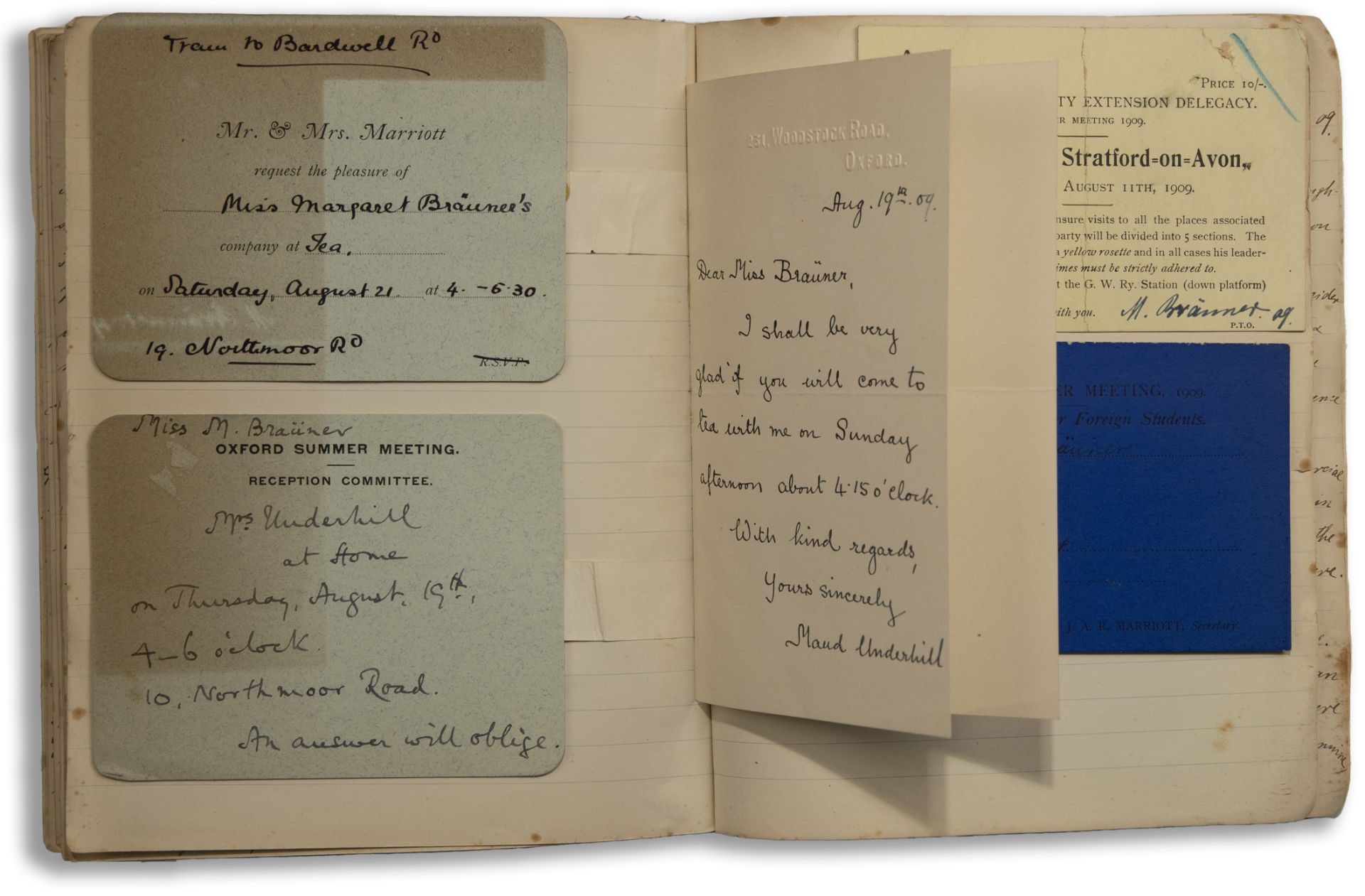 Oxford Student Manuscript, Convocation, Margareth Bräuner, 1909 - Bild 4 aus 5