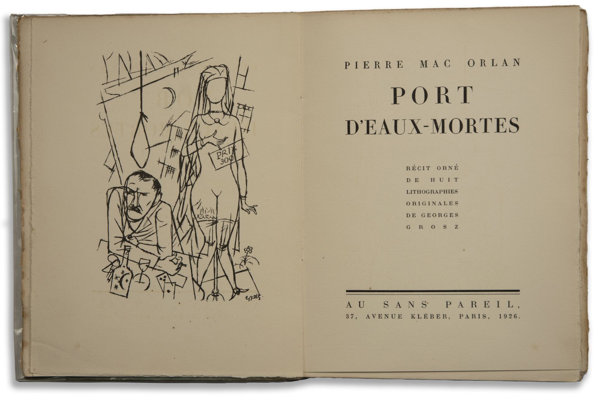 'Port d'eaux mortes', George Grosz und Pierre Mac Orlan, 1926