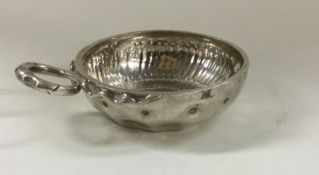 A 19th Century French silver wine taster. Approx. 98