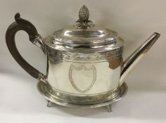 PETER & ANN BATEMAN: A large Georgian silver teapo