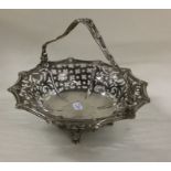 A George III silver pierced basket. By Thomas Pric