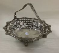 A George III silver pierced basket. By Thomas Pric