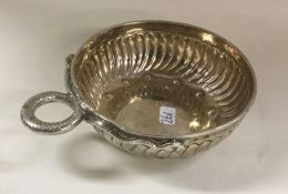 A 19th Century French silver wine taster. Approx.