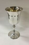 A solid silver goblet. London 1978. By SJ Rose and