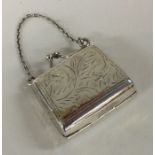 An engraved Sterling silver box in the form of a p