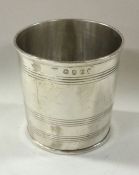 A George III reeded silver beaker. London 1799. Ap