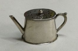 CHESTER: An unusual miniature silver teapot with l