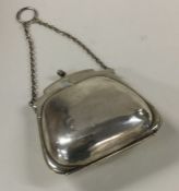 A silver handbag on suspension chain. Birmingham19