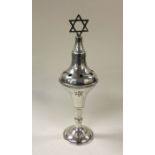 A large silver Judaica spice tower. Birmingham. By