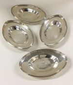 A set of four Georgian silver dishes. London 1798.