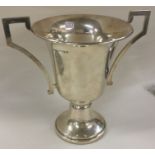 An Edwardian silver two handled trophy cup. Birmin