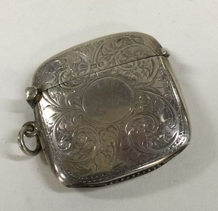 A Victorian silver vesta case. Sheffield 1897. By