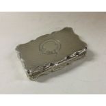 A good Victorian engine turned silver snuff box wi