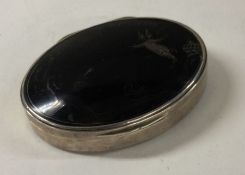 An 18th/19th Century silver and tortoiseshell hing