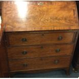 A late Georgian mahogany bureau.