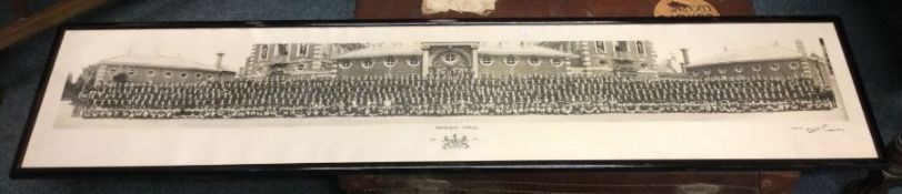 A large framed and glazed school photo depicting W