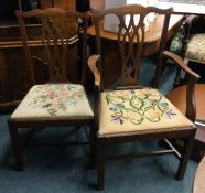 Two Georgian chairs.