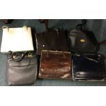 Six ladies' vintage handbags.