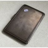 An engine turned silver cigarette case. Approx. 16