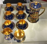 An attractive Carltonware coffee service decorated