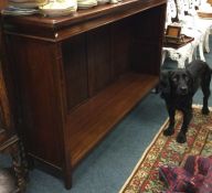 A Victorian mahogany inlaid bookcase.