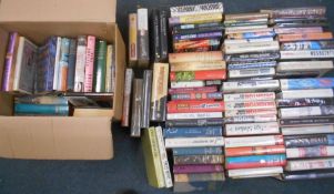 MODERN FIRST EDITIONS / NOVELS 2 boxes books in