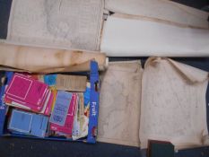 MAPS a box of Ordnance Survey maps plus a collection of various other maps incl. Admiralty maps