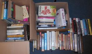 MODERN FIRST EDITIONS / NOVELS 2 boxes books in